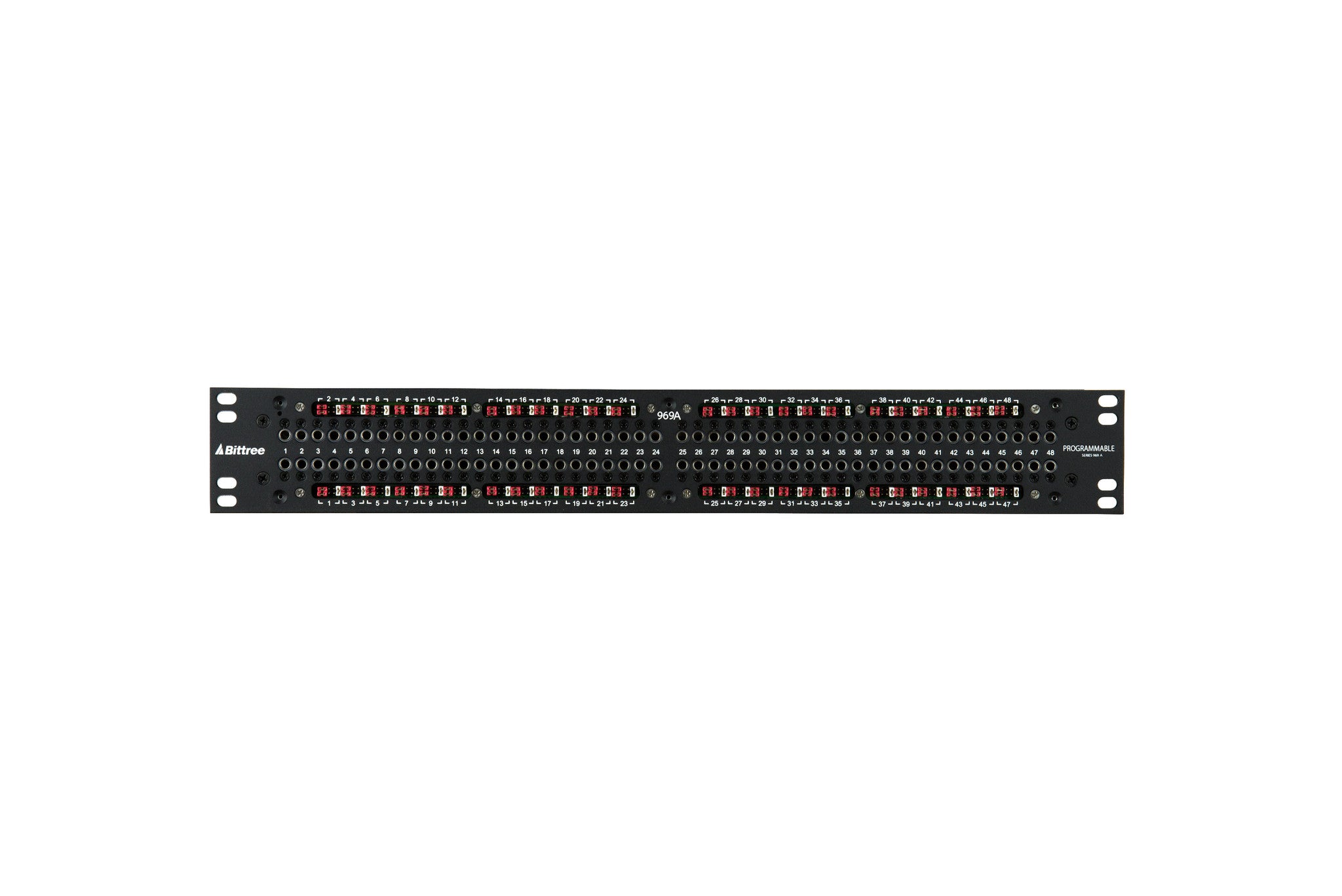 B96DC-FNABH/D25 M2OU12B 96pt 1RU TT to DB-25 Programmable Patchbay-006