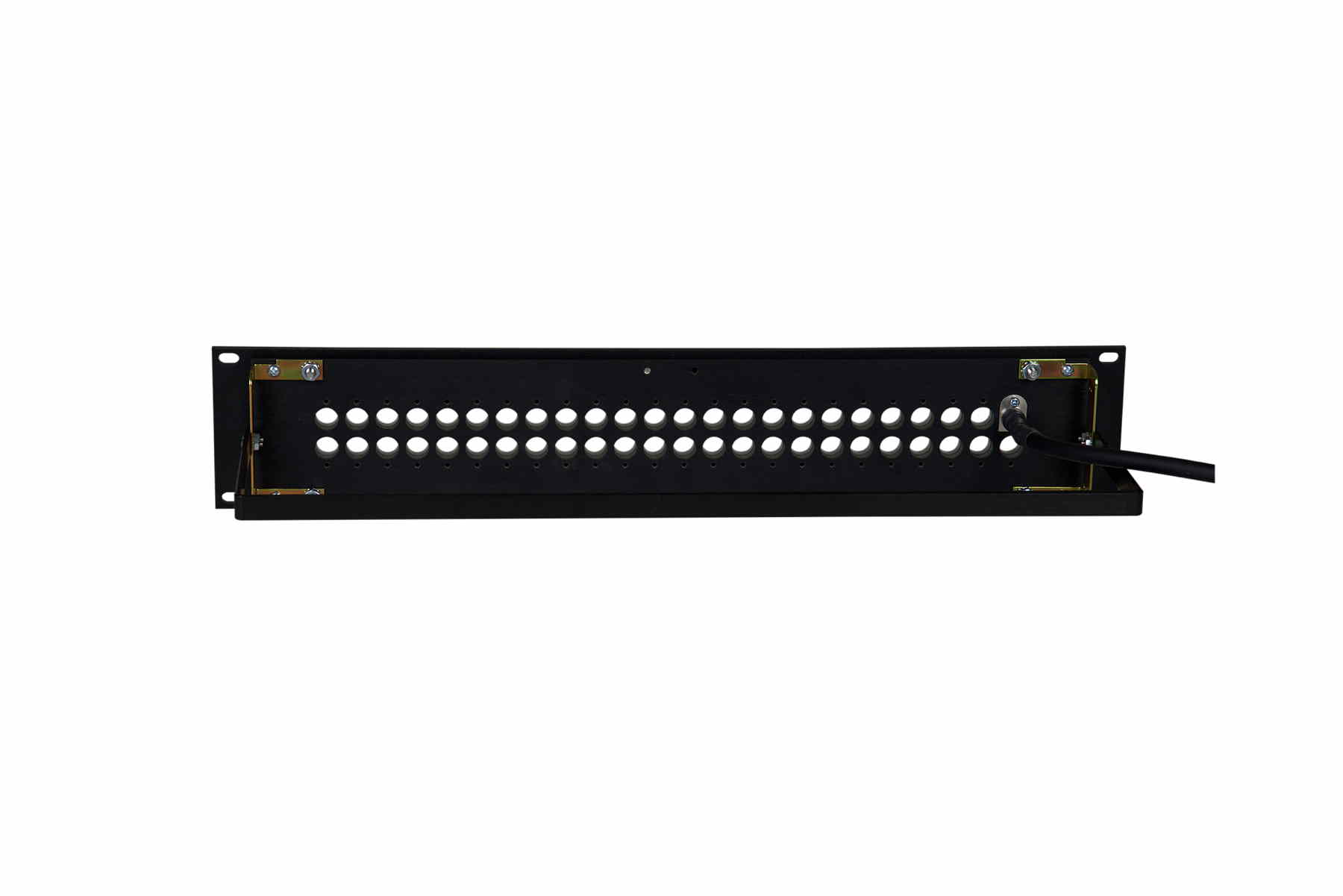 CVP3508 2RU 2x24 35 I/O Mini-Triax Bulkhead Patchbay Kit-08