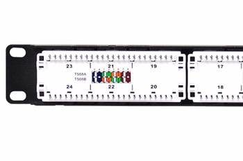 DSGIGE124D-1RU-1x24-Gigabit-Ethernet 110 Punchdown Shielded Modular Keystone Panel-006