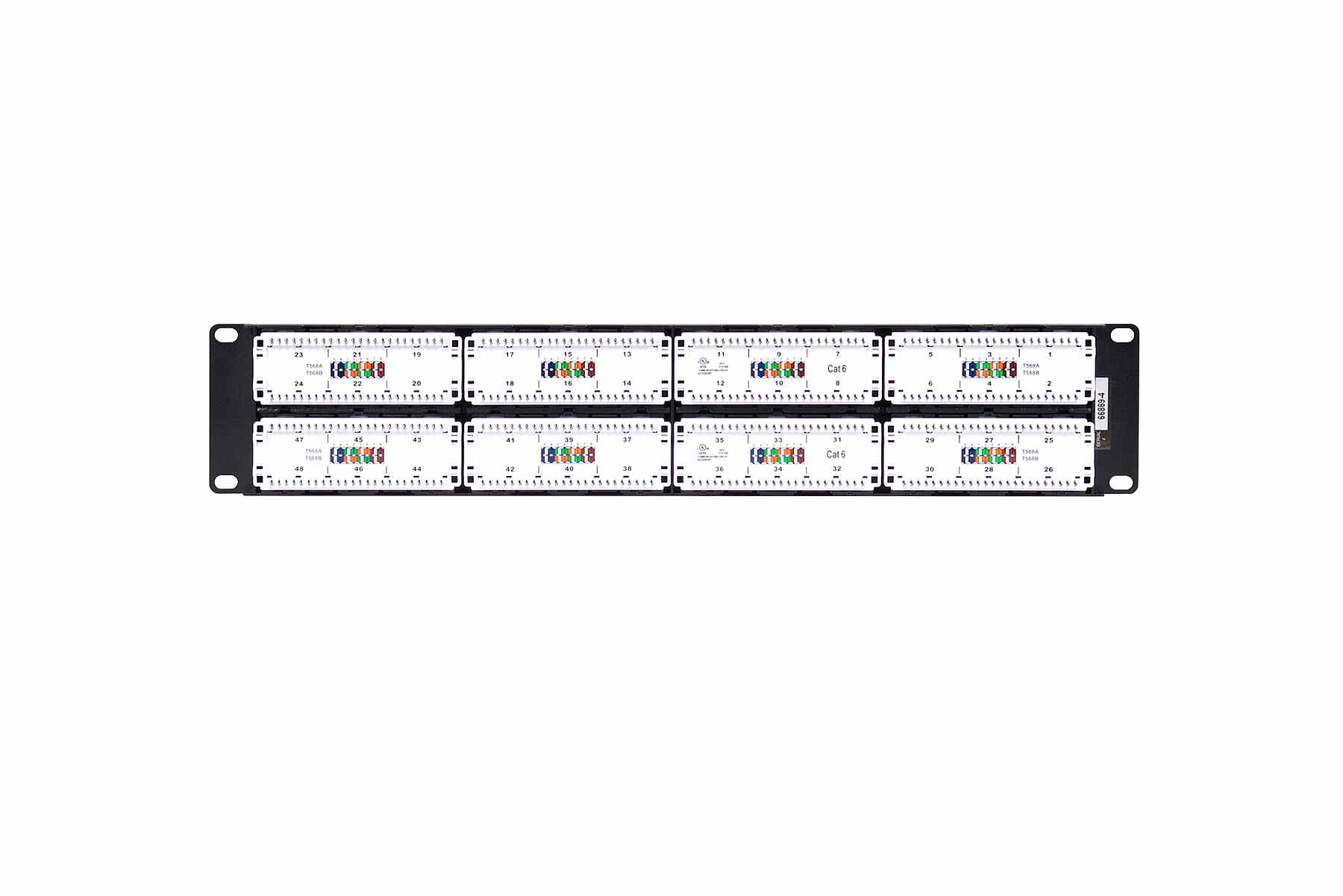 DSGIGE224D-2RU-2x24-Gigabit-Ethernet 110 Punchdown Shielded Modular Keystone Panel-004  DSGIGE224D-2RU-2x24-Gigabit-Ethernet 110 Punchdown Shielded Modular Keystone Panel-004