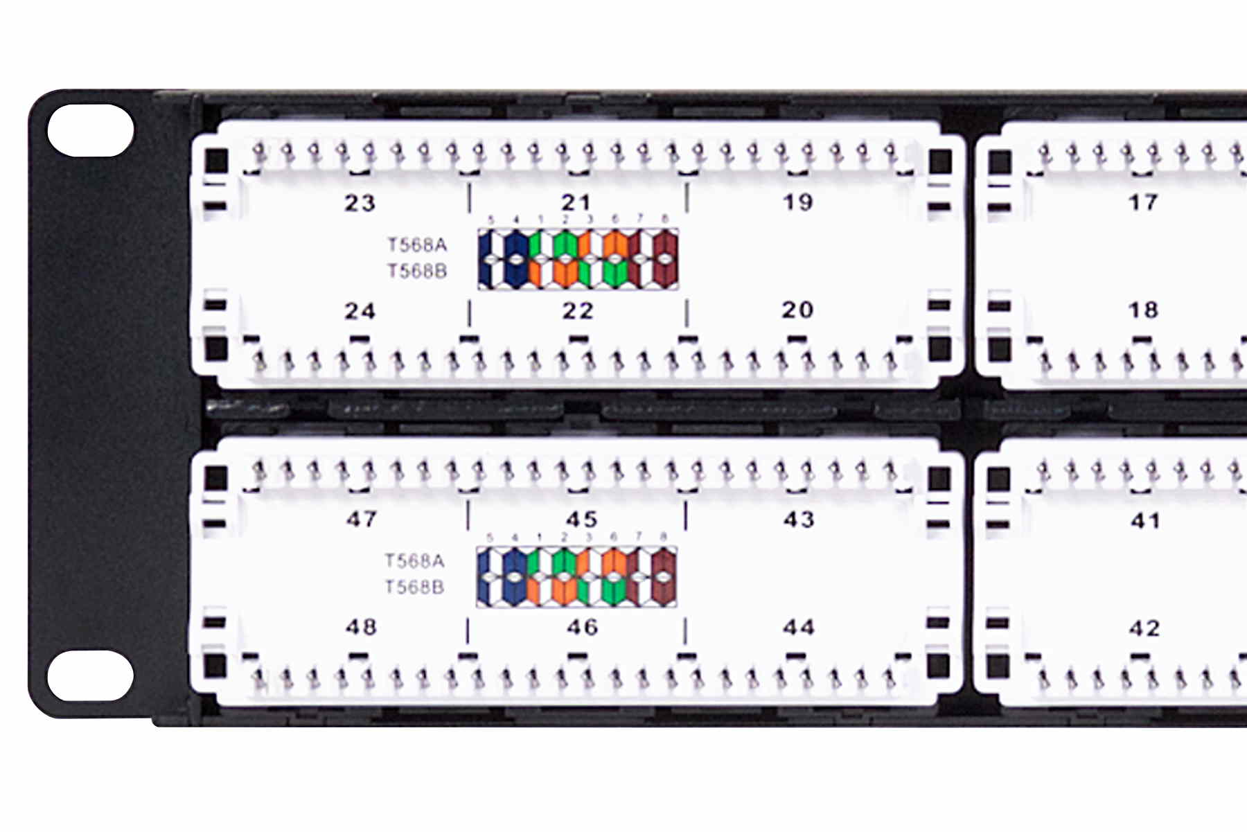 DSGIGE224D-2RU-2x24-Gigabit-Ethernet 110 Punchdown Shielded Modular Keystone Panel-006  DSGIGE224D-2RU-2x24-Gigabit-Ethernet 110 Punchdown Shielded Modular Keystone Panel-006