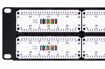 DSGIGE224D-2RU-2x24-Gigabit-Ethernet 110 Punchdown Shielded Modular Keystone Panel-006