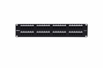 DSGIGE224D-2RU-2x24-Gigabit-Ethernet 110 Punchdown Shielded Modular Keystone Panel-0055