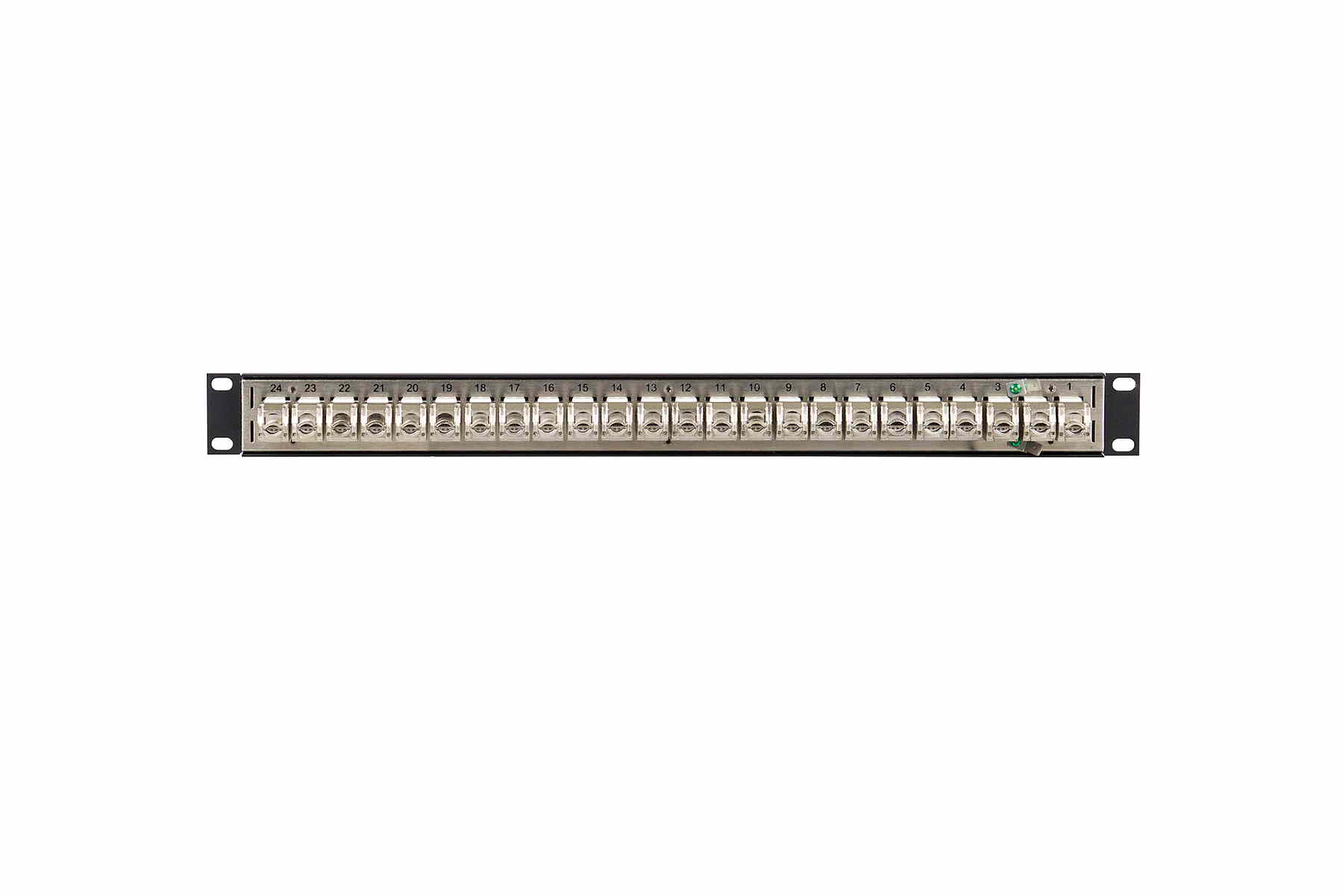 DSKP124B-C6APS 1RU 1x24 110 Punchdown Shielded Modular Keystone Panel-001  DSKP124B-C6APS 1RU 1x24 110 Punchdown Shielded Modular Keystone Panel-001