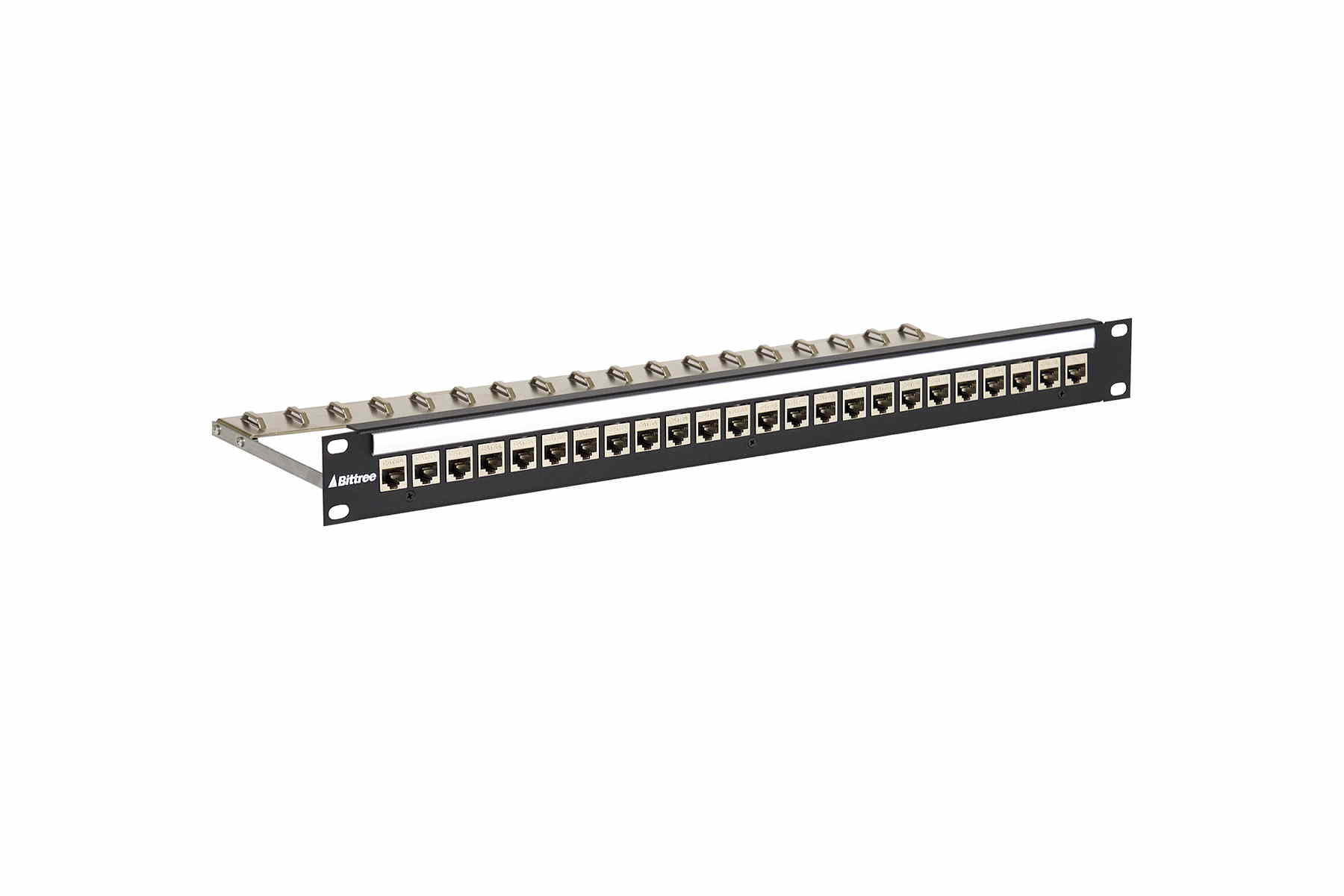 DSKP124B-C6APS 1RU 1x24 110 Punchdown Shielded Modular Keystone Panel-002  DSKP124B-C6APS 1RU 1x24 110 Punchdown Shielded Modular Keystone Panel-002