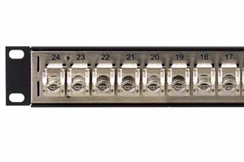 DSKP124B-C6APS 1RU 1x24 110 Punchdown Shielded Modular Keystone Panel-004