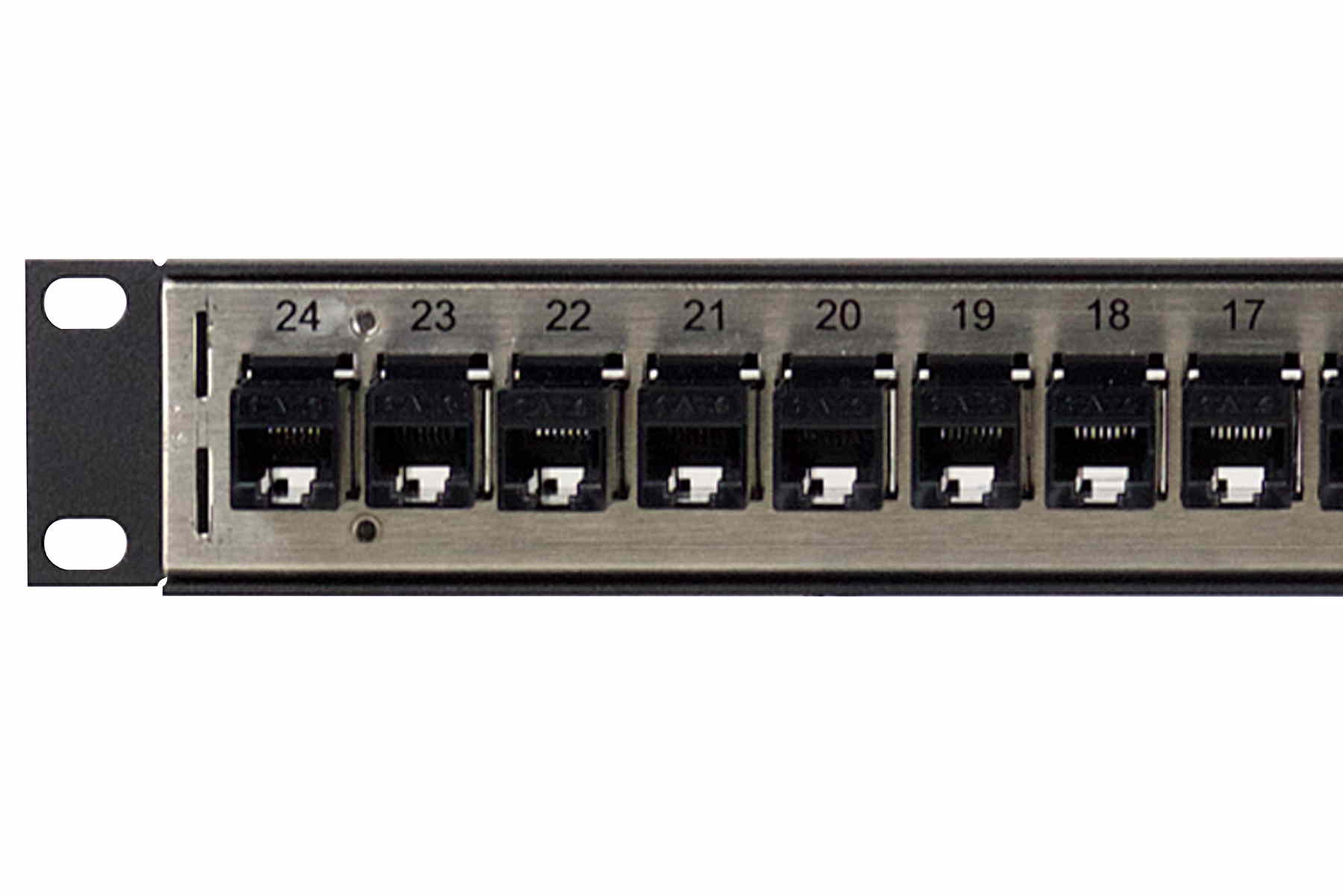 DSKP124B-C6F 1RU 1x24 Unshielded Modular Keystone Panel-006