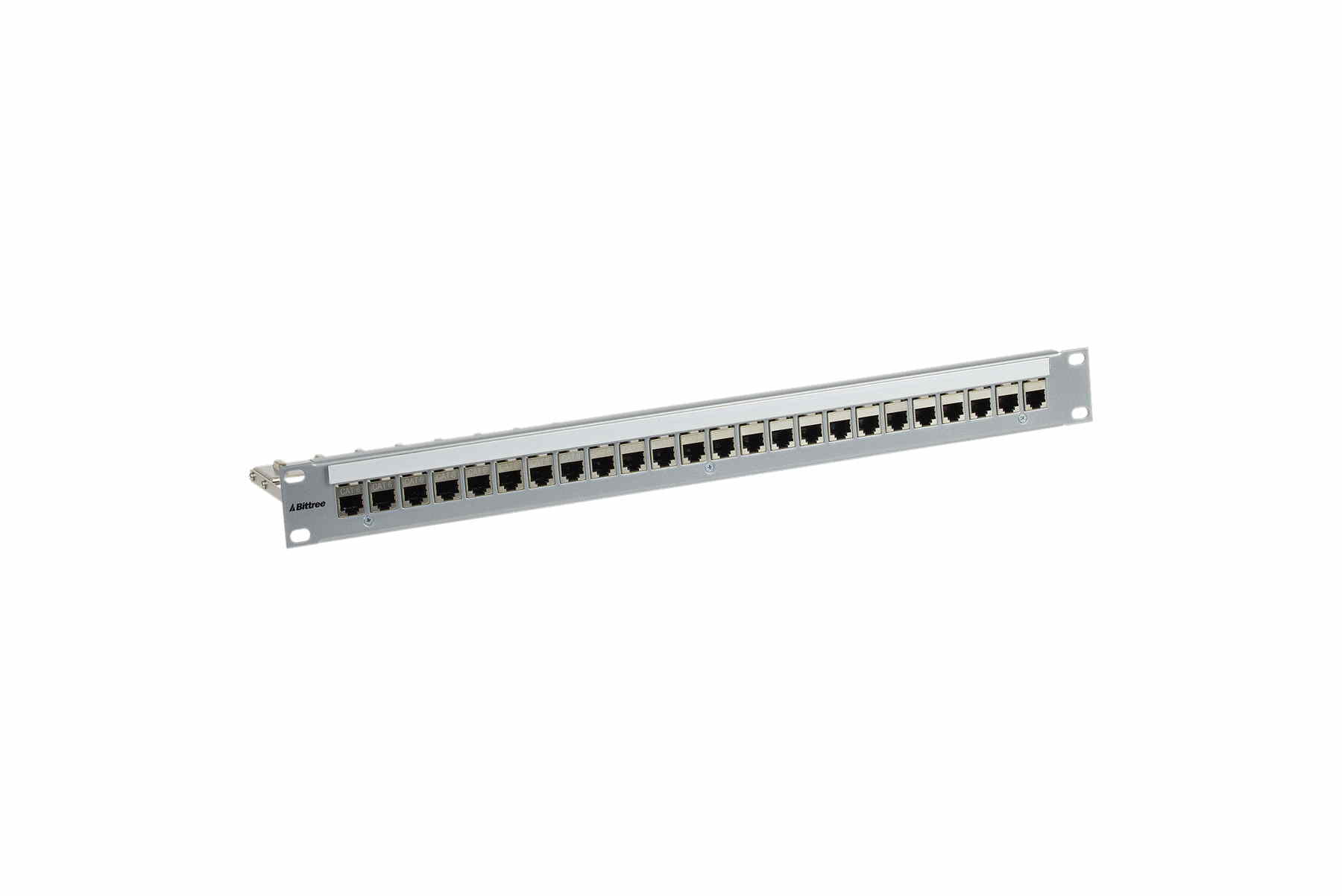 Bittree DSKP124B-C6FS 1RU 1x24 Cat 6 Shielded Modular Keystone Panel-005