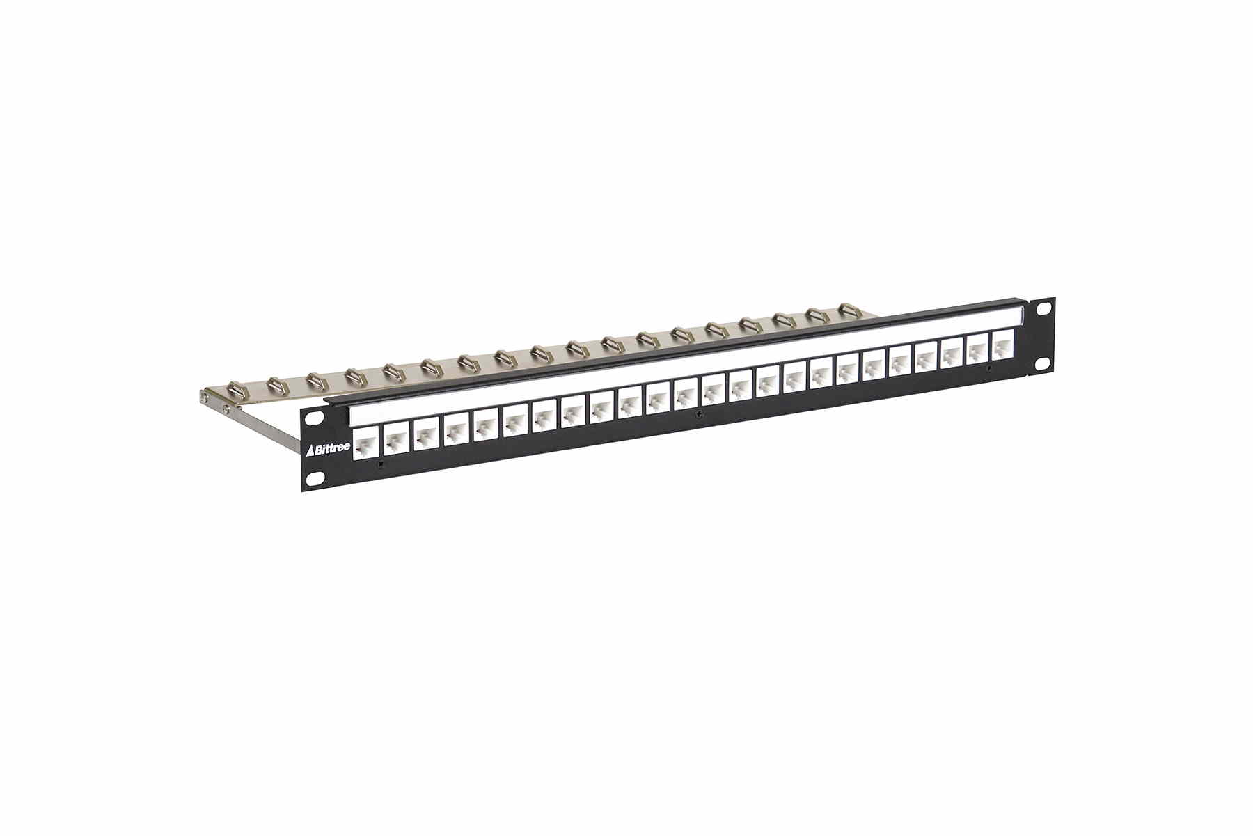 DSKP124B-C6P 1RU 1x24 Unshielded Modular Keystone Panel-002