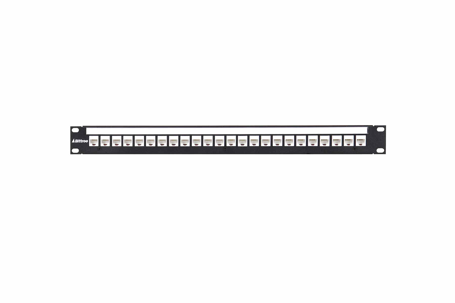 DSKP124B-C6P 1RU 1x24 Unshielded Modular Keystone Panel-005