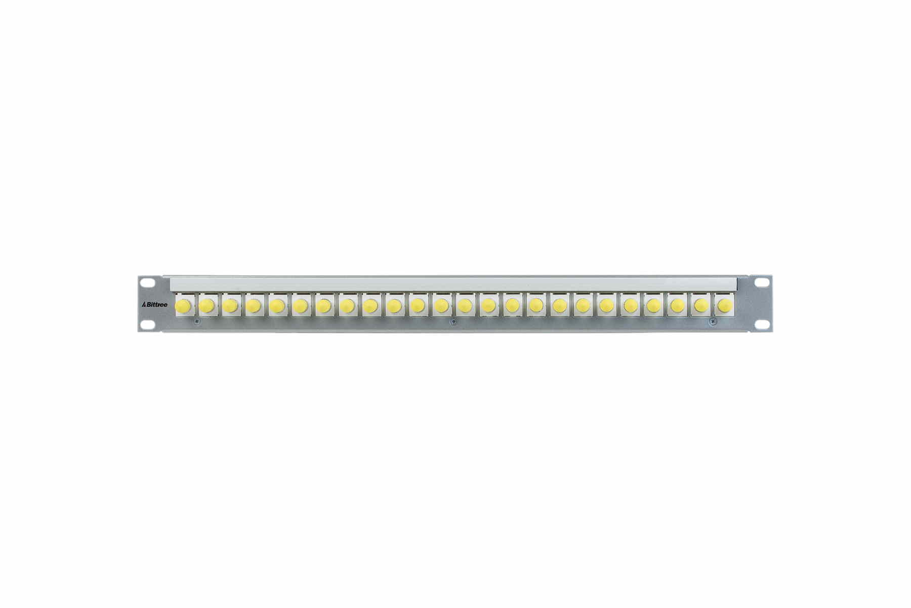 DSKP124B-ST 1RU 1x24 ST to ST Simplex Fiber Modular Keystone Panel-03  DSKP124B-ST 1RU 1x24 ST to ST Simplex Fiber Modular Keystone Panel-03