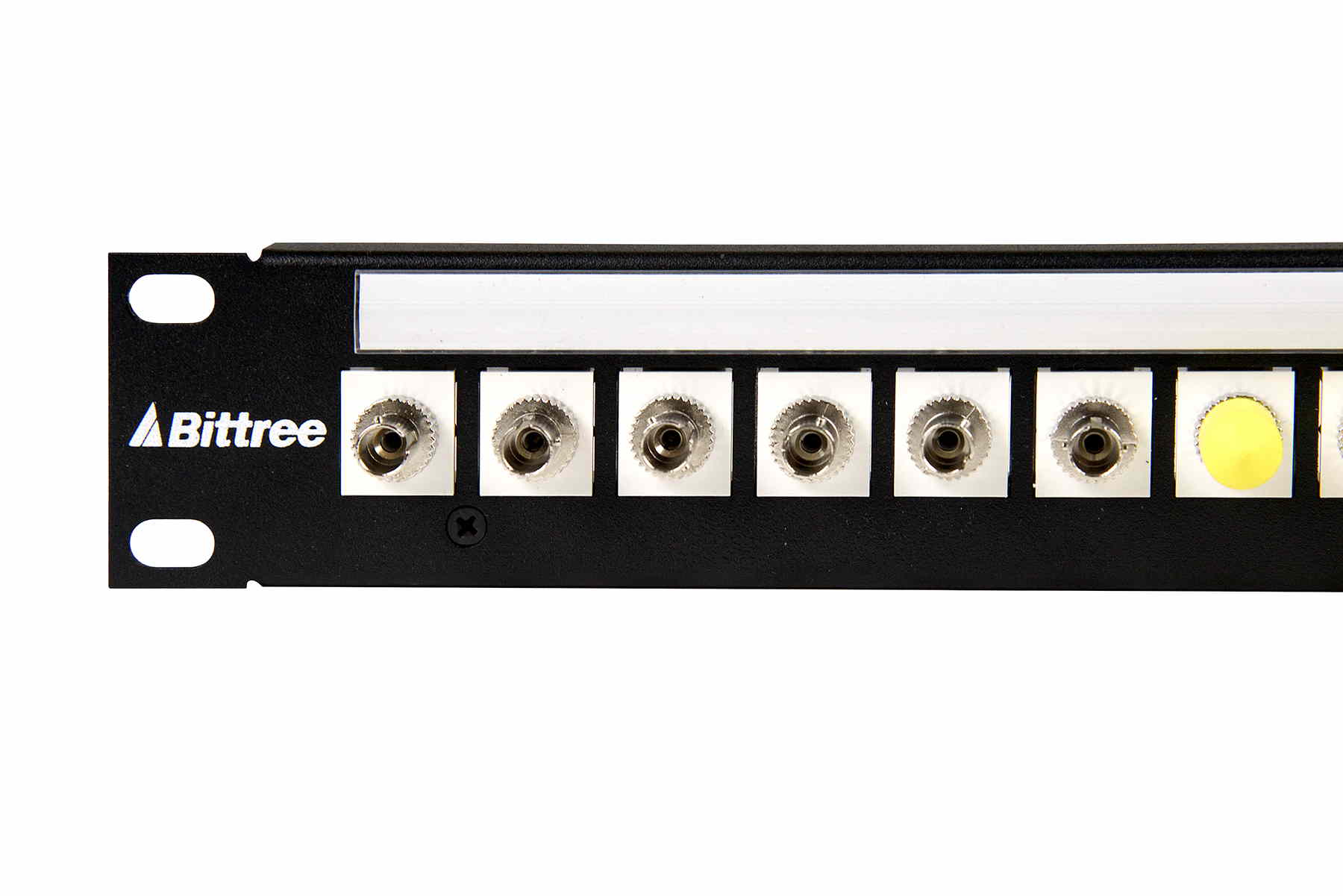 DSKP124B-ST 1RU 1x24 ST to ST Simplex Fiber Modular Keystone Panel-031  DSKP124B-ST 1RU 1x24 ST to ST Simplex Fiber Modular Keystone Panel-031