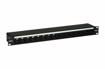 PS16DB25QXF 1x16 1RU to DB-25 Pass Through Patchbay-001