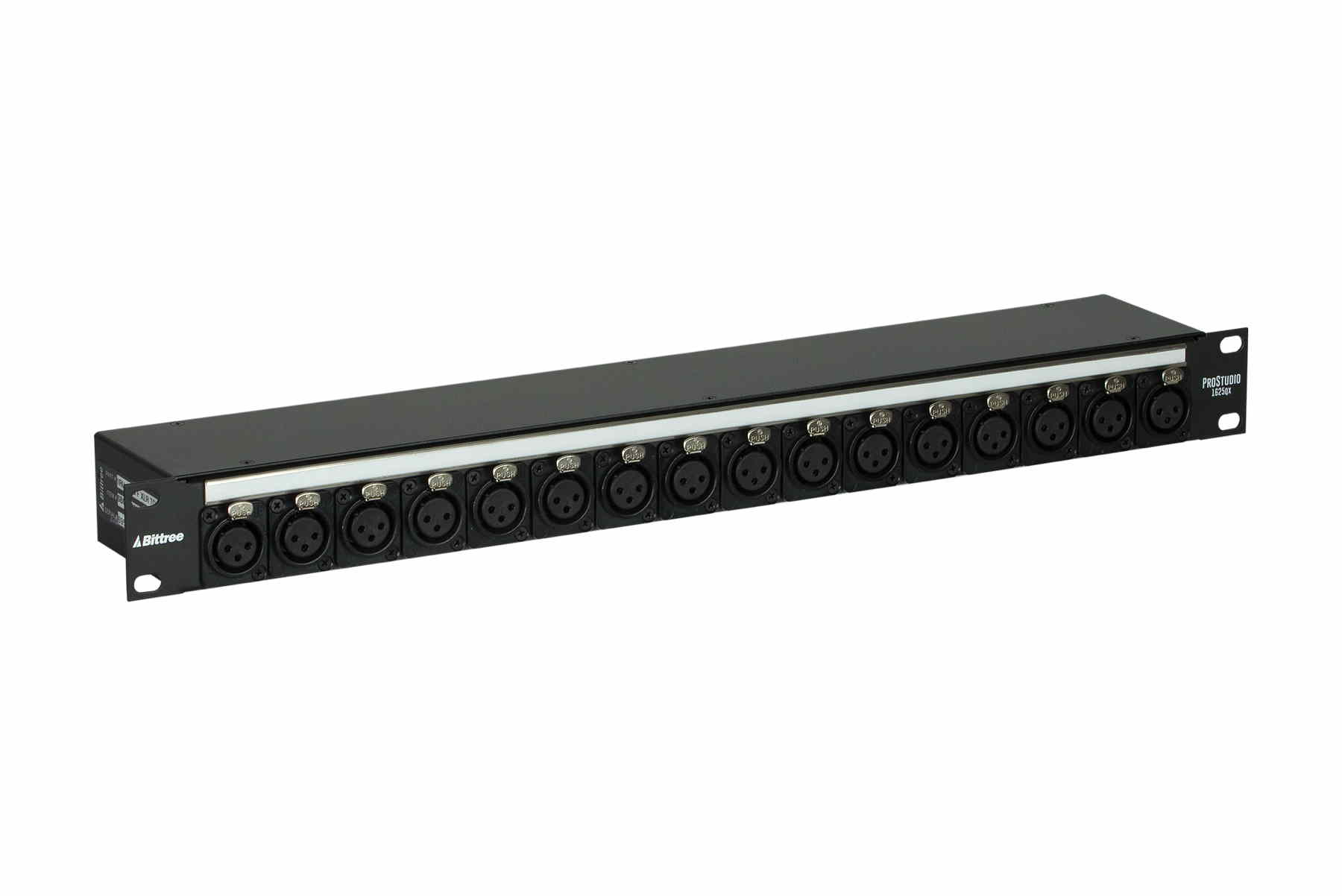 PS16DB25QXQ 1x16 1RU TRS to DB-25 Pass Through Patchbay-002