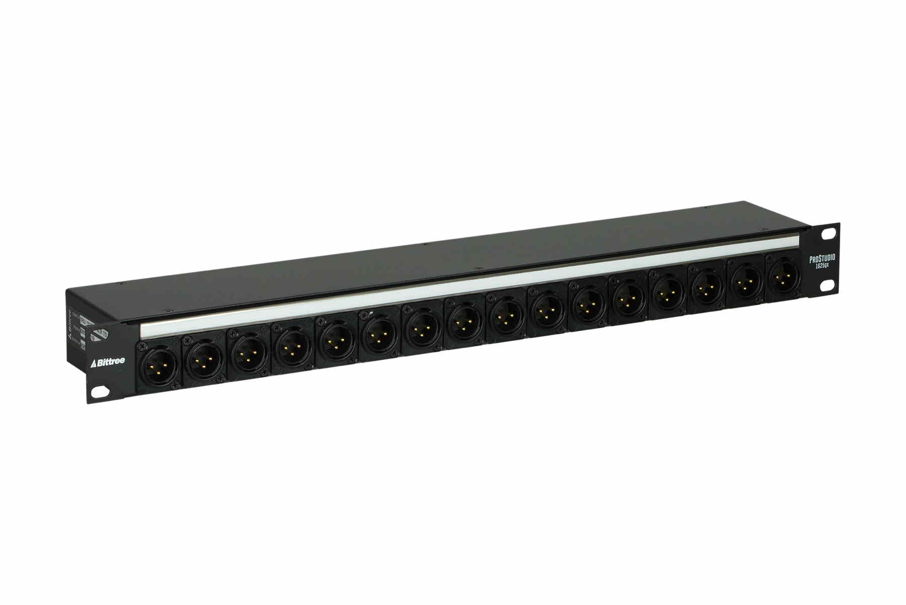 PS16DB25QXQ 1x16 1RU TRS to DB-25 Pass Through Patchbay-004